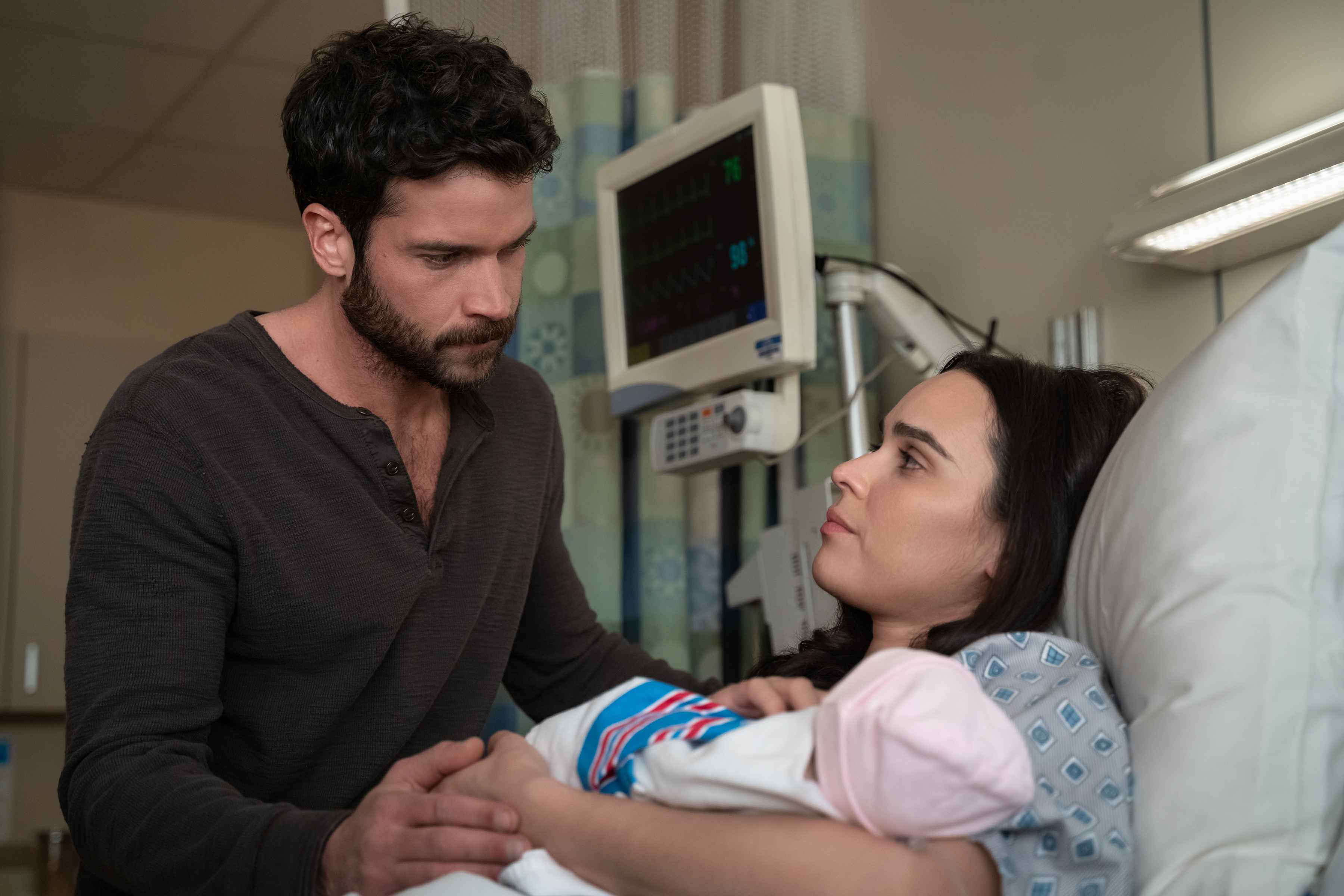 Jack Schumacher as Yancy and Marianly Tejada as Ellie in Episode 208 of 'Ransom Canyon' Season 2.