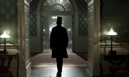 Daniel Day-Lewis' Honest Abe walks through the White House in Steven Spielberg's Lincoln â€” a near lock for several Oscar nominations.