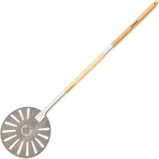 Chef Pomodoro Aluminum 9 Inch Turning Pizza Peel With Detachable Wood Handle