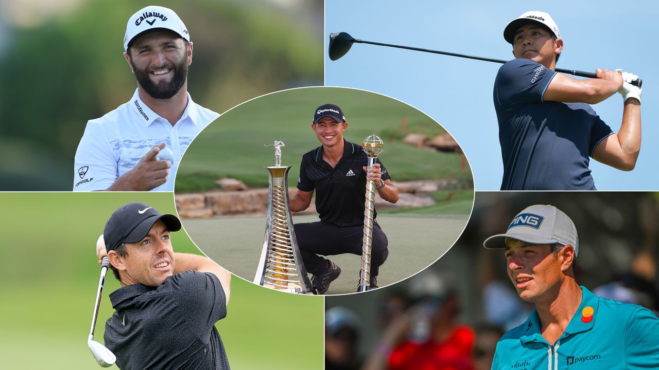 Jon Rahm, Rory McIlroy, Kurt Kitayama, Viktor Hovland and Collin Morikawa