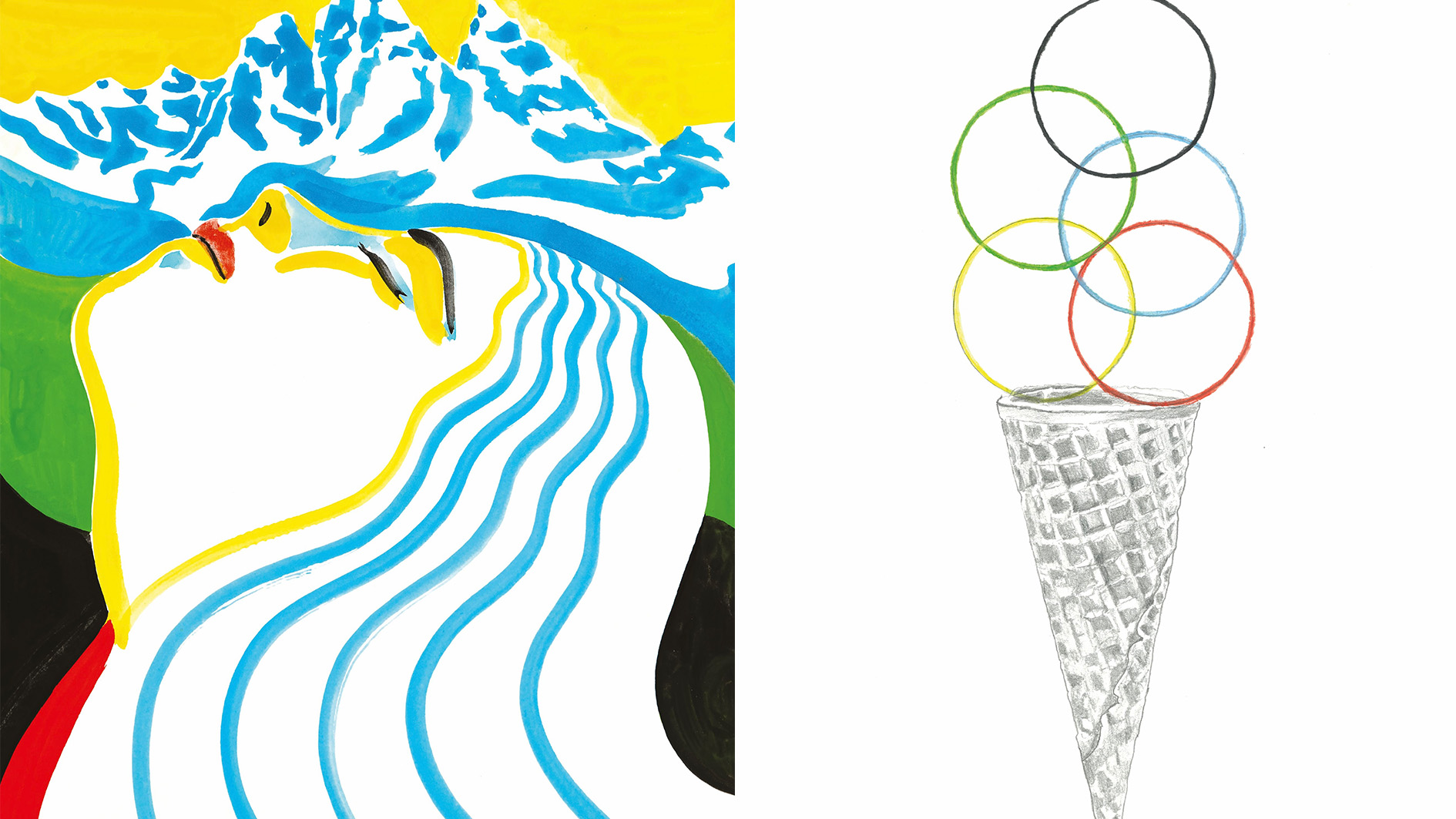 olympics posters artists Maddalena Tesser and Giorgia Garzilli