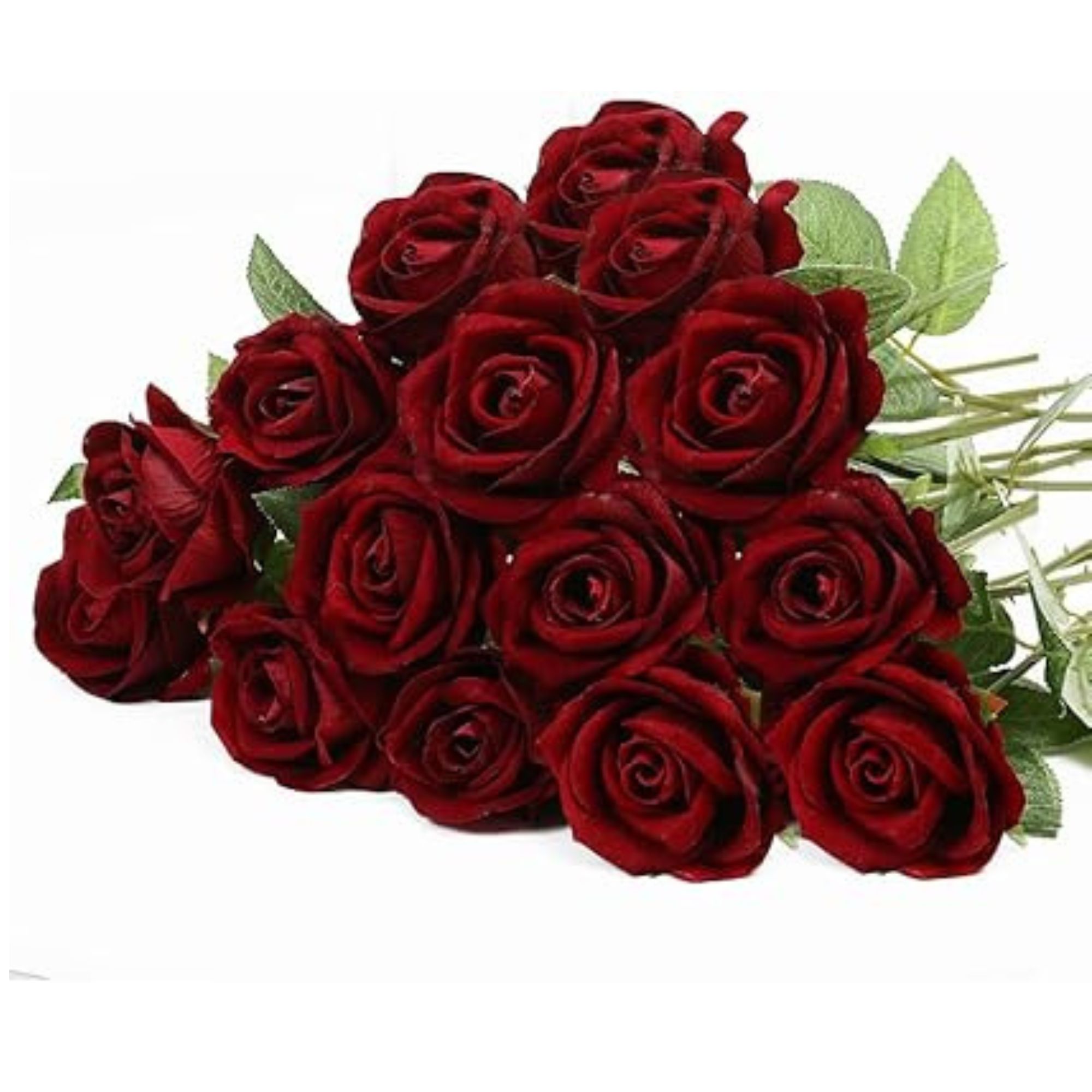 Faux red roses