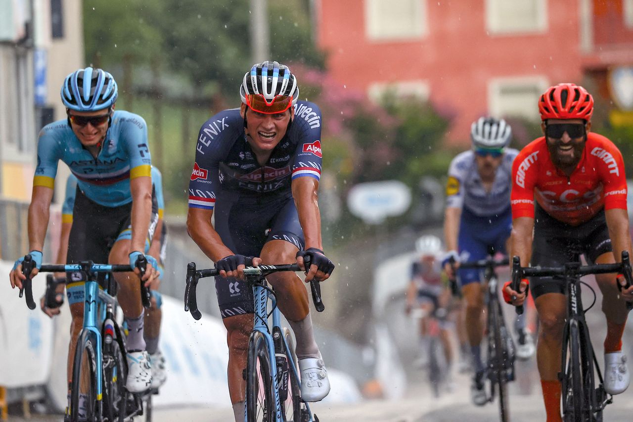 Mathieu van der Poel (Alpecin-Fenix) comes home in third place at the 2020 Gran Piemonte