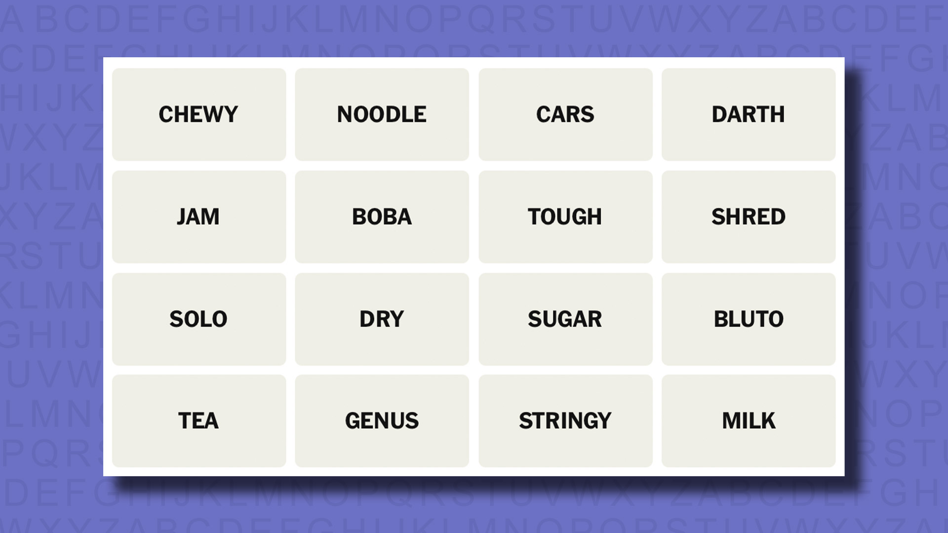 NYT Connections hints for game 693 on a purple background