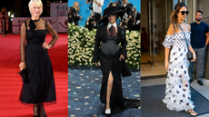 Helen Mirren, Rhianna and Jessica Alba wearing polka dot print