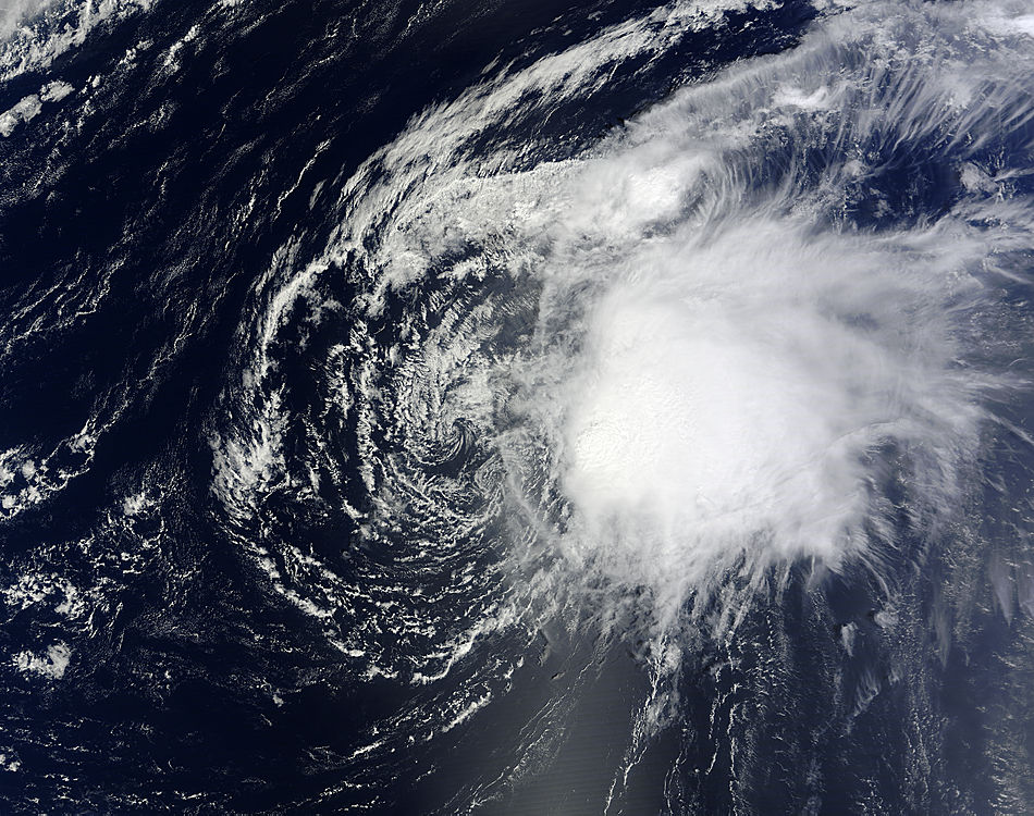 Tropical Storm Oscar satellite image