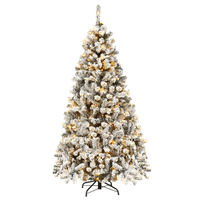 Best Choice Products 7.5ft Pre-Lit Holiday Christmas Pine Tree