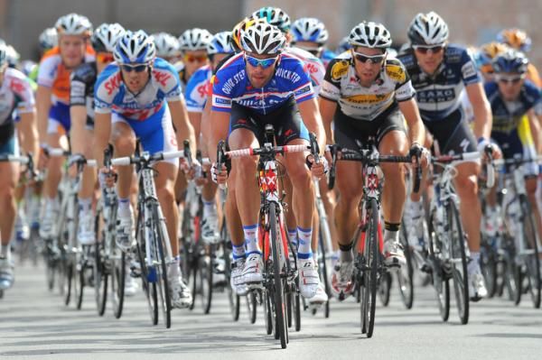Kevin van Impe (Quick Step) at the pointy end of the race