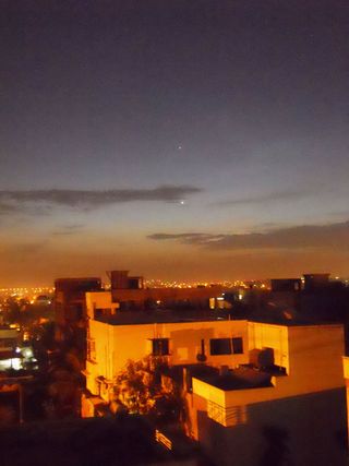 Mercury and Venus Over Bangalore, India