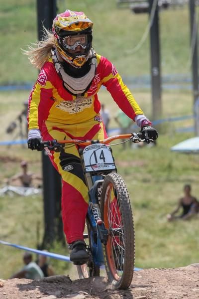 Micayla Gatto ...but shorts the landing a bit.