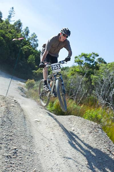 Jonas Varcoe catches some air.
