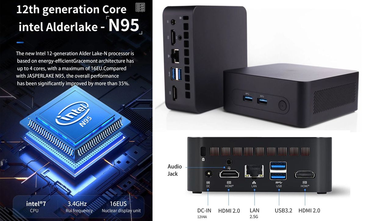 Mini Pc With Off Roadmap Intel Processor N95 Chip Appears At Retail Toms Hardware 7304