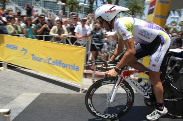 A Team Type 1 rider exits the start house in LA.