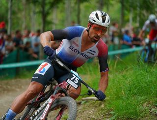 Peter Sagan (Slovakia) at the 2023 UCI Mountain Bike World Championships