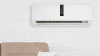 Air conditioner unit on wall