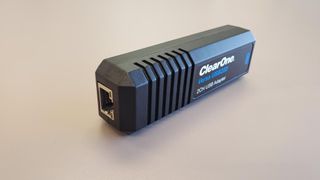 The ClearOne New Versa USB22D Dante Adapter.