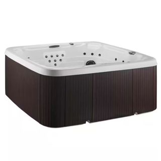 A Lifesmart LS600DX 7-Person 65-Jet 230V Swim Spa with 14-Jet Nozzle Turbo Blaster on a white background