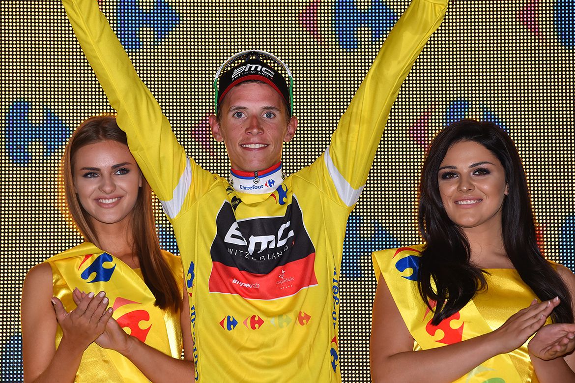 Dylan Teuns (BMC) in the race lead in Poland