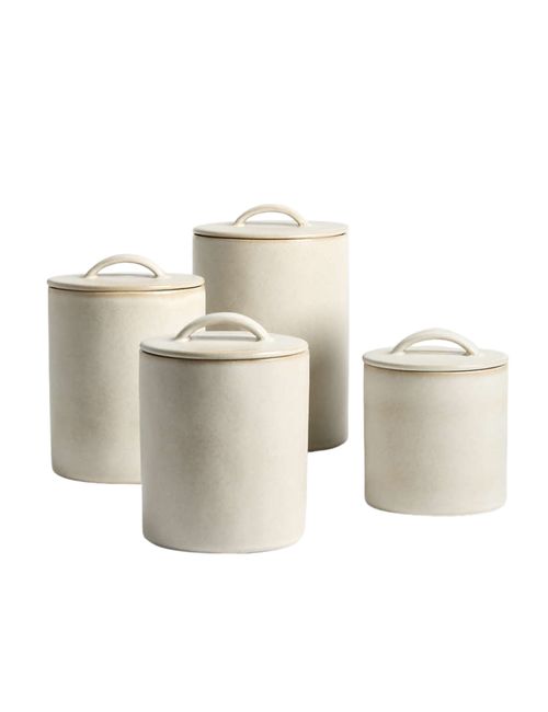Juno Recycled Stoneware Canisters, Set of 4