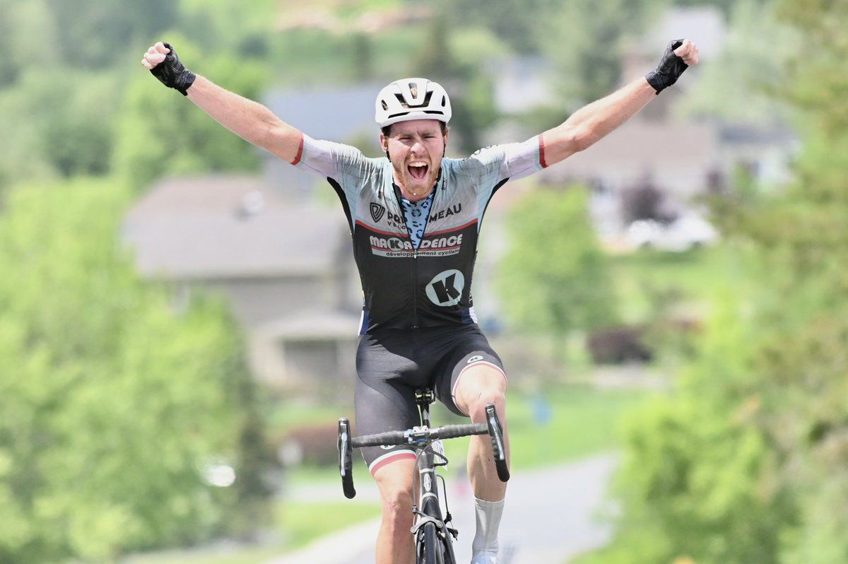 Cormac McGeough wins stage 2 at the Tour de Beauce