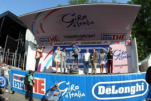 Giro d'Italia podium set up