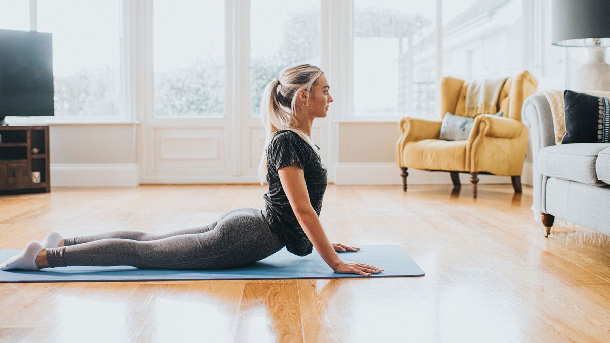 Yoga for back pain: Image shows woman doing yoga pose