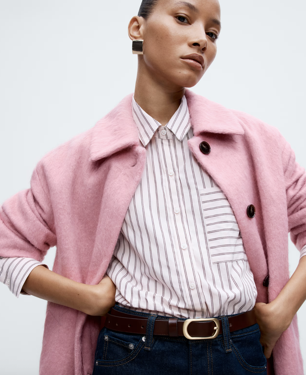 M&amp;S, Pure Cotton Striped Shirt