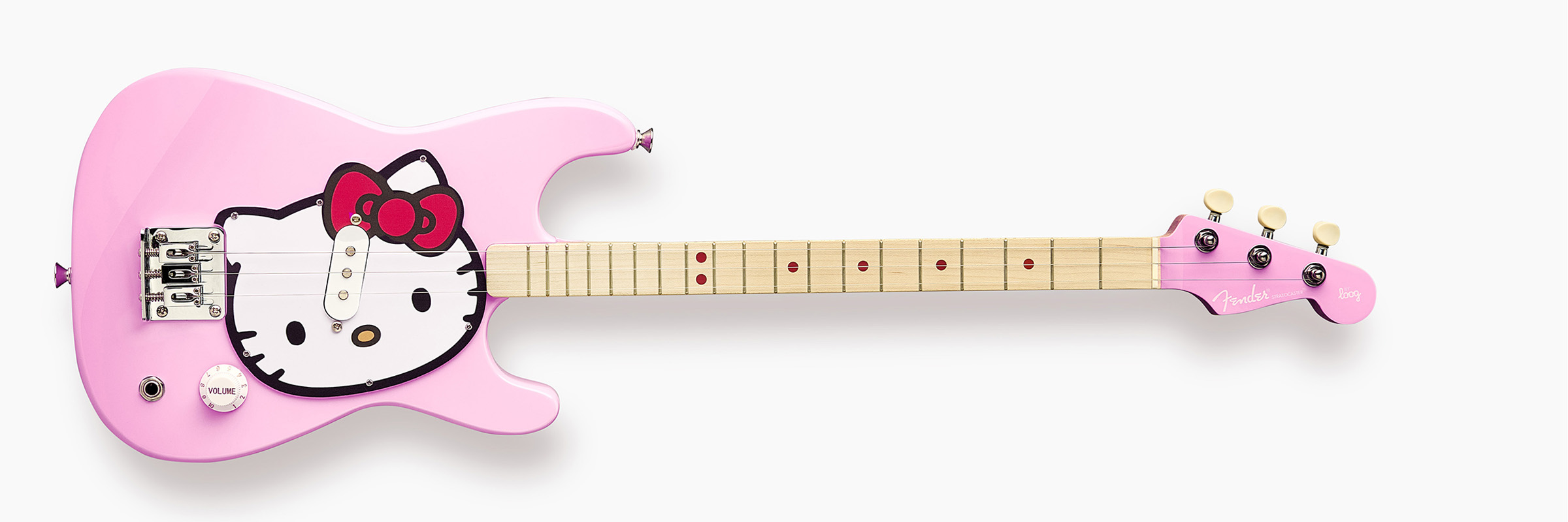 Loog Hello Kitty Fender Stratocaster