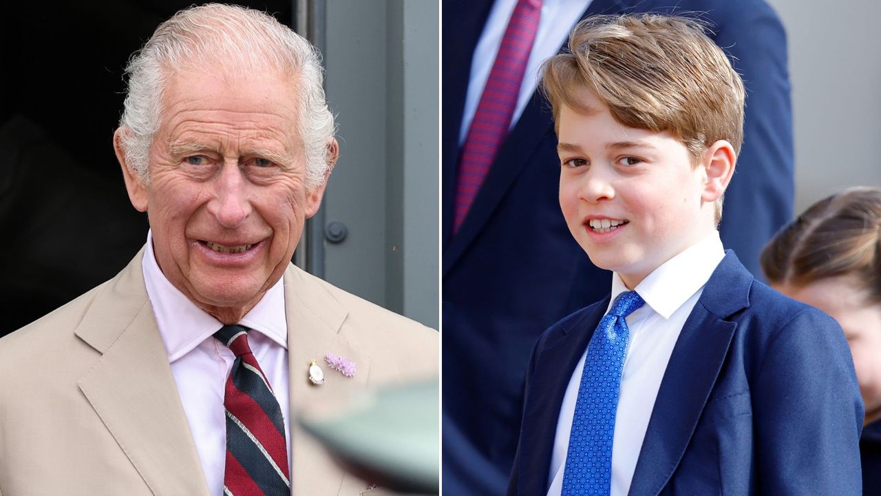  Expert claims ‘soppy’ King Charles has special inspiration for bond with Prince George. Seen here are King Charles and Prince George at different occasions