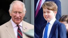  Expert claims ‘soppy’ King Charles has special inspiration for bond with Prince George. Seen here are King Charles and Prince George at different occasions