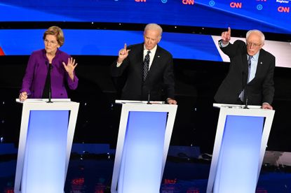 Democratic candidates at the debate