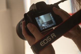 EOS R rear view