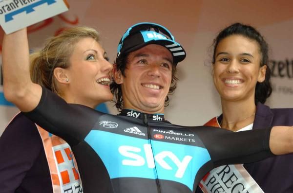Uran gets the kisses on the podium