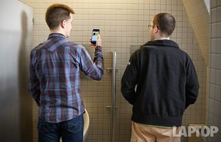 Using your smartphone in public restrooms