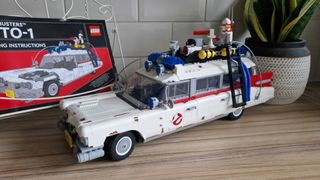 Lego Ghostbusters ECTO-1 set with the instruction booklet