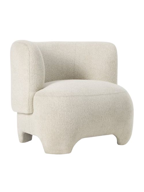  Elephant Armchair, Natural Boucle