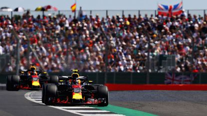 Red Bull’s Max Verstappen drives during the 2018 British Grand Prix at Silverstone