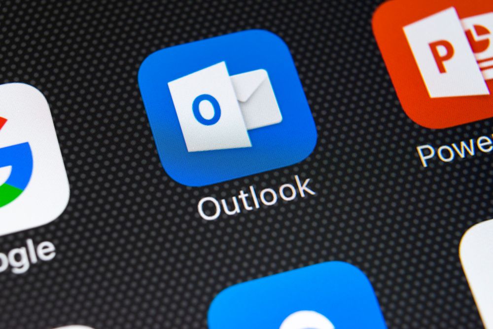 Microsoft&amp;#039;s Outlook app on a smartphone 