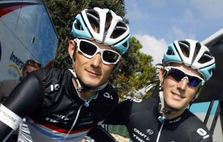 The Schleck brothers have been forced indoors to keep their winter training going