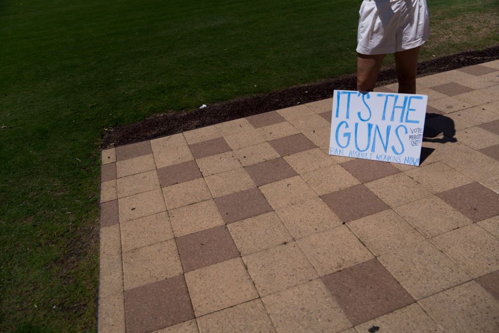 Gun control protester.