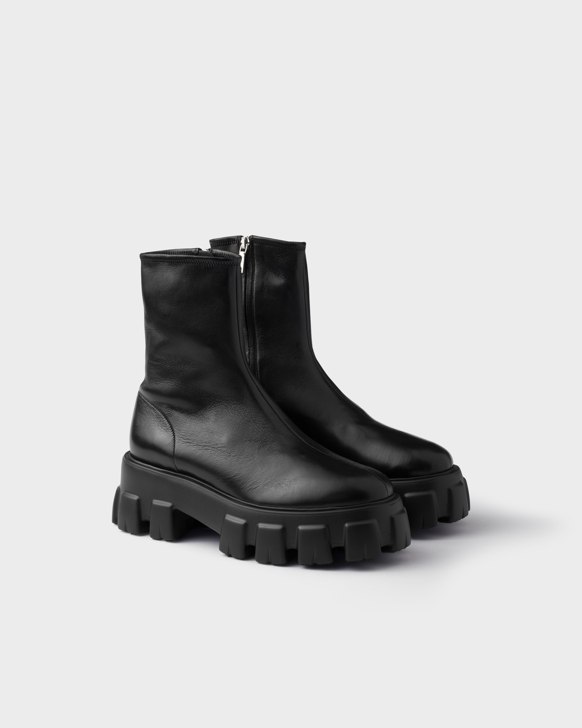 Monolith Stretch Nappa Leather Booties