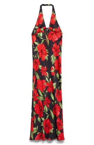 Mati Floral Halter Maxi Dress