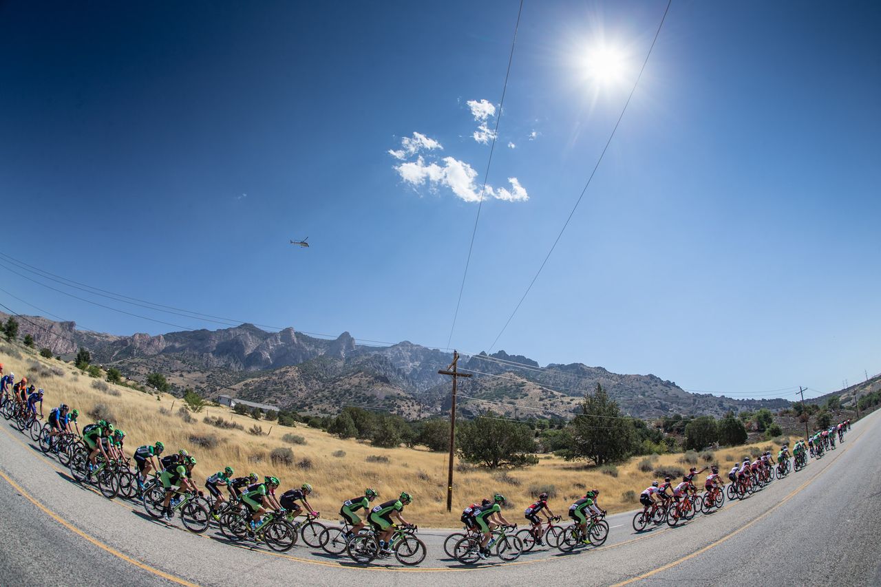 Sunny skies greeted the peloton during stage 2