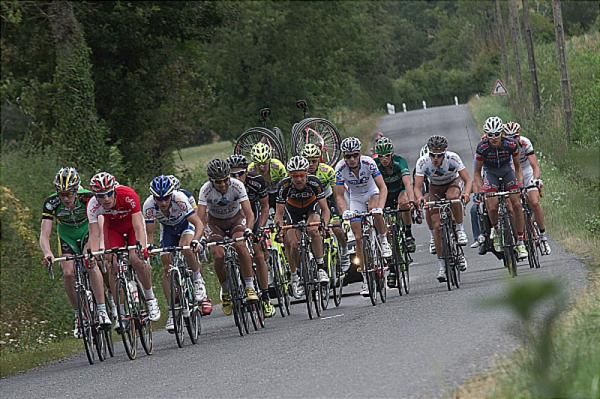 A small group of racers