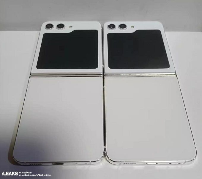 A look at the external design of the Galaxy Z Flip 5's dummy unit.