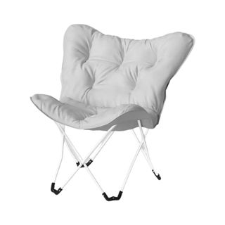 Gray folding chair