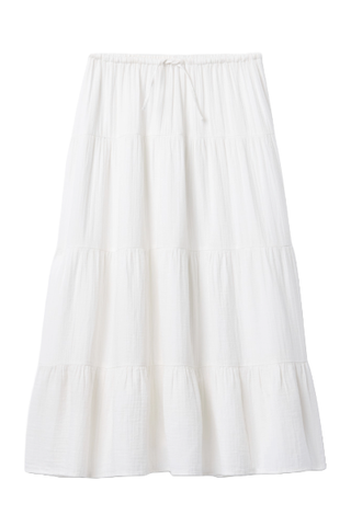 Gap , Crinkle Gauze Tiered Maxi Skirt (Was $70) 