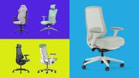 A selection of chairs, including Herman Miller, Branch and Secret Labs models. 