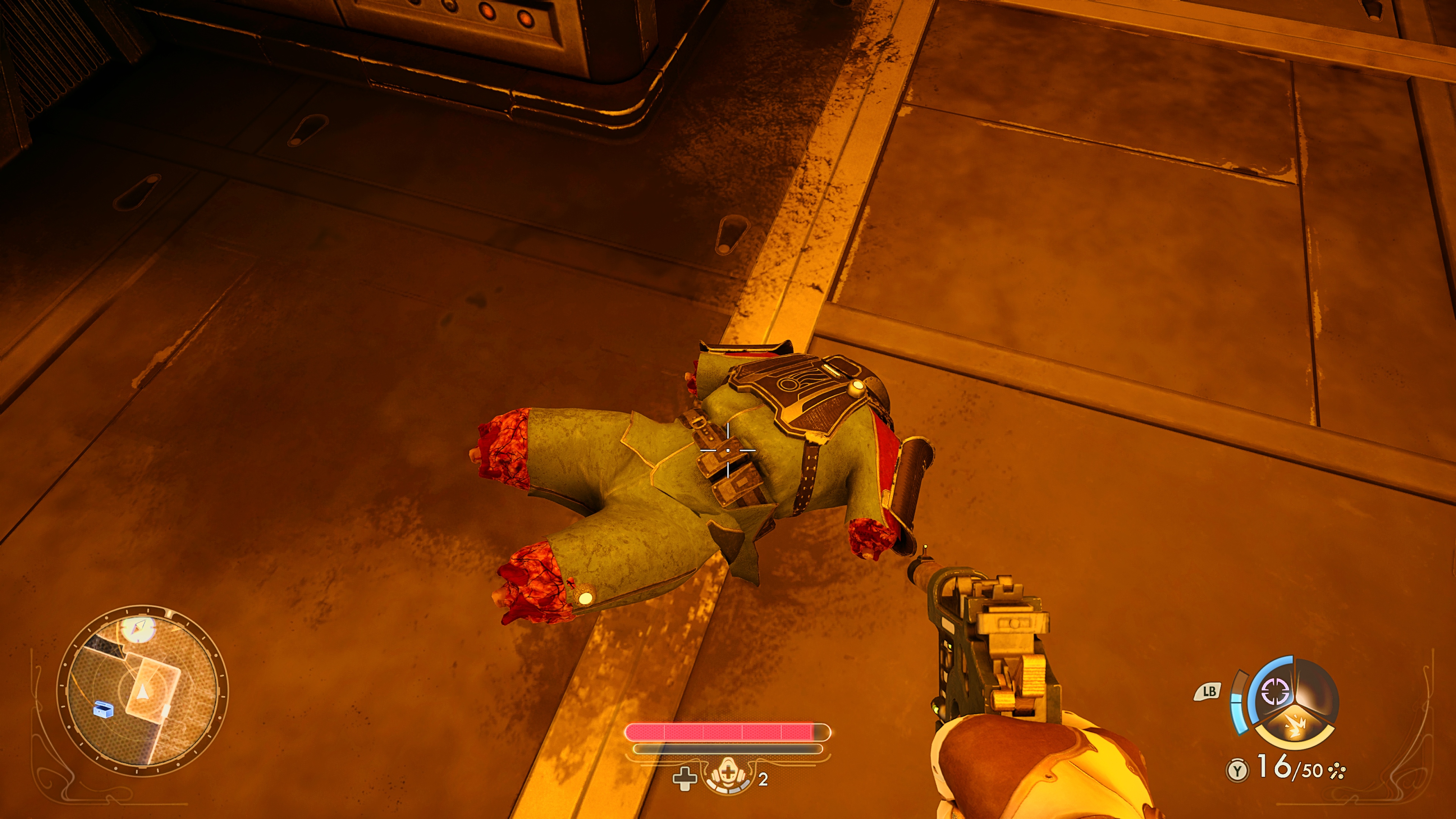 Screenshot of The Outer Worlds 2 preview running on Xbox Series X.