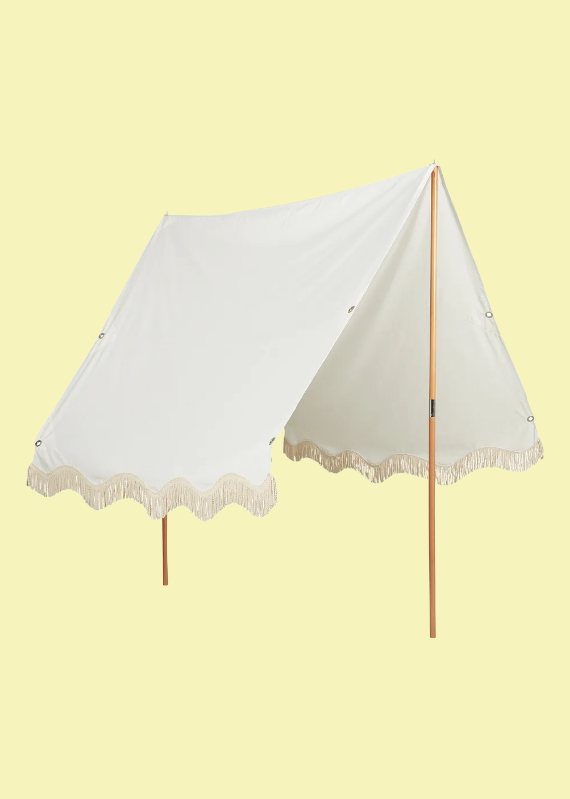 Graham and Green Cassis White Fringed Sun Sail